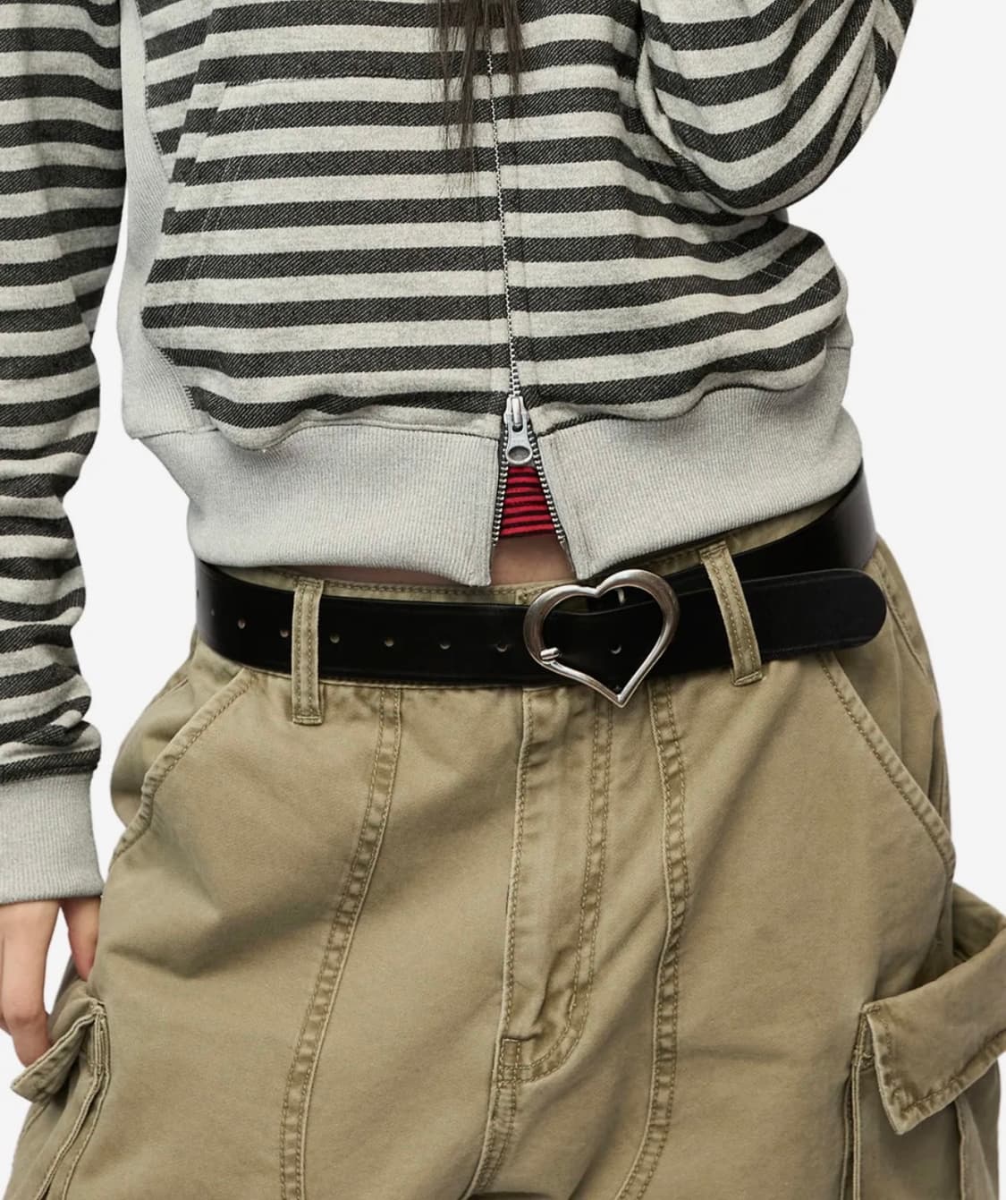 밈더 워드로브 레더 하트 버클 벨트 상품이미지1
