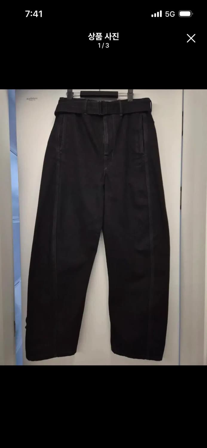 르메르 트위스티드팬츠 블랙 M 상품이미지1