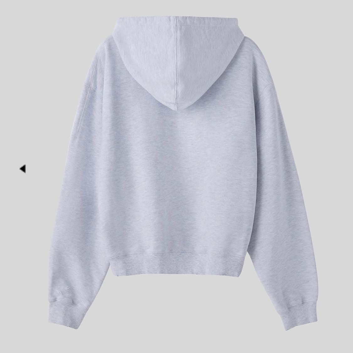 렉토 후드티 멜란지 그레이 LLEGE 로고 디스트로이드 후디 스웻셔츠 상품이미지2