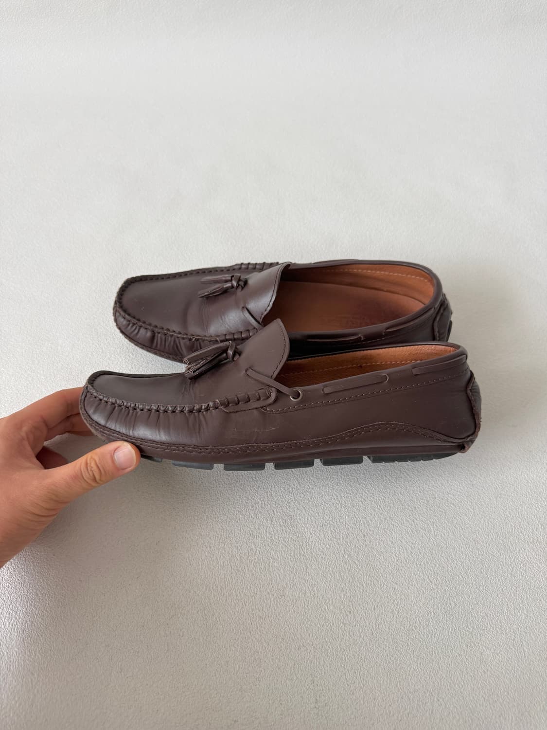 [270]쿠에른(CUEREN) 레더 테슬 드라이빙 로퍼 상품이미지3