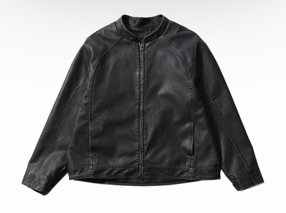 [3] 발루트 NONCOLLAR WASHED RIDER JACKET  상품이미지2
