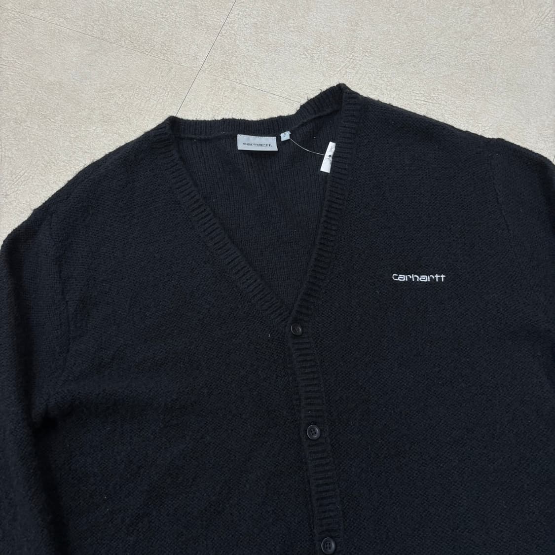 칼하트 스몰로고 블랙 가디건 상품이미지2