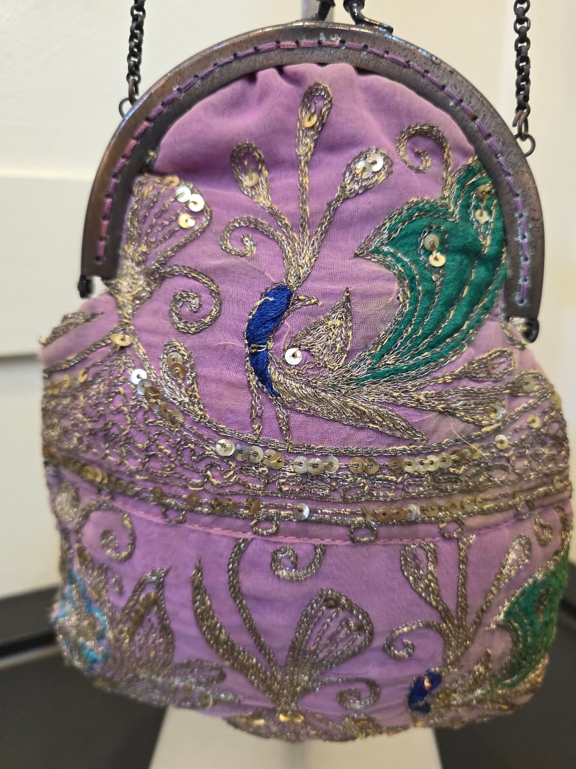 빈티지 체인 토트 자수 가방 상품이미지3