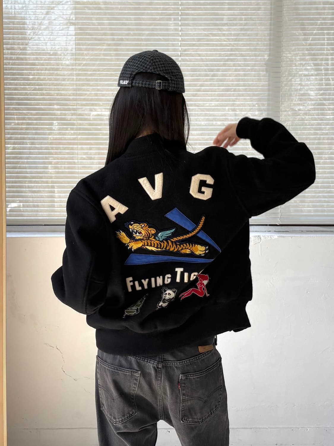 Real McCoy's AVG Flying Tigers 바시티 자켓 상품이미지4