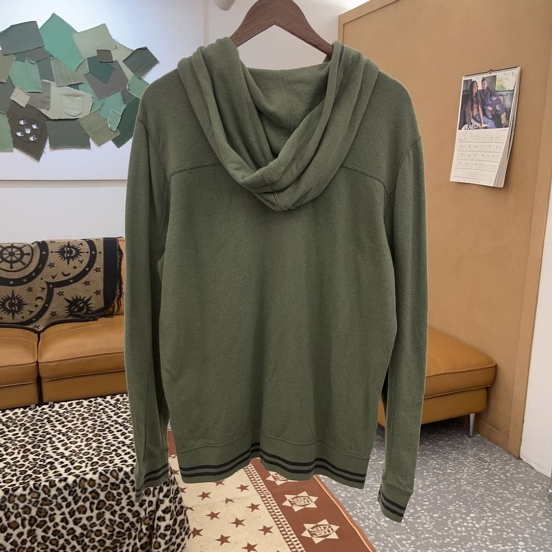 아베크롬비 올드스쿨 올리브 말차 여리핏 후드집업 L C09116 상품이미지4