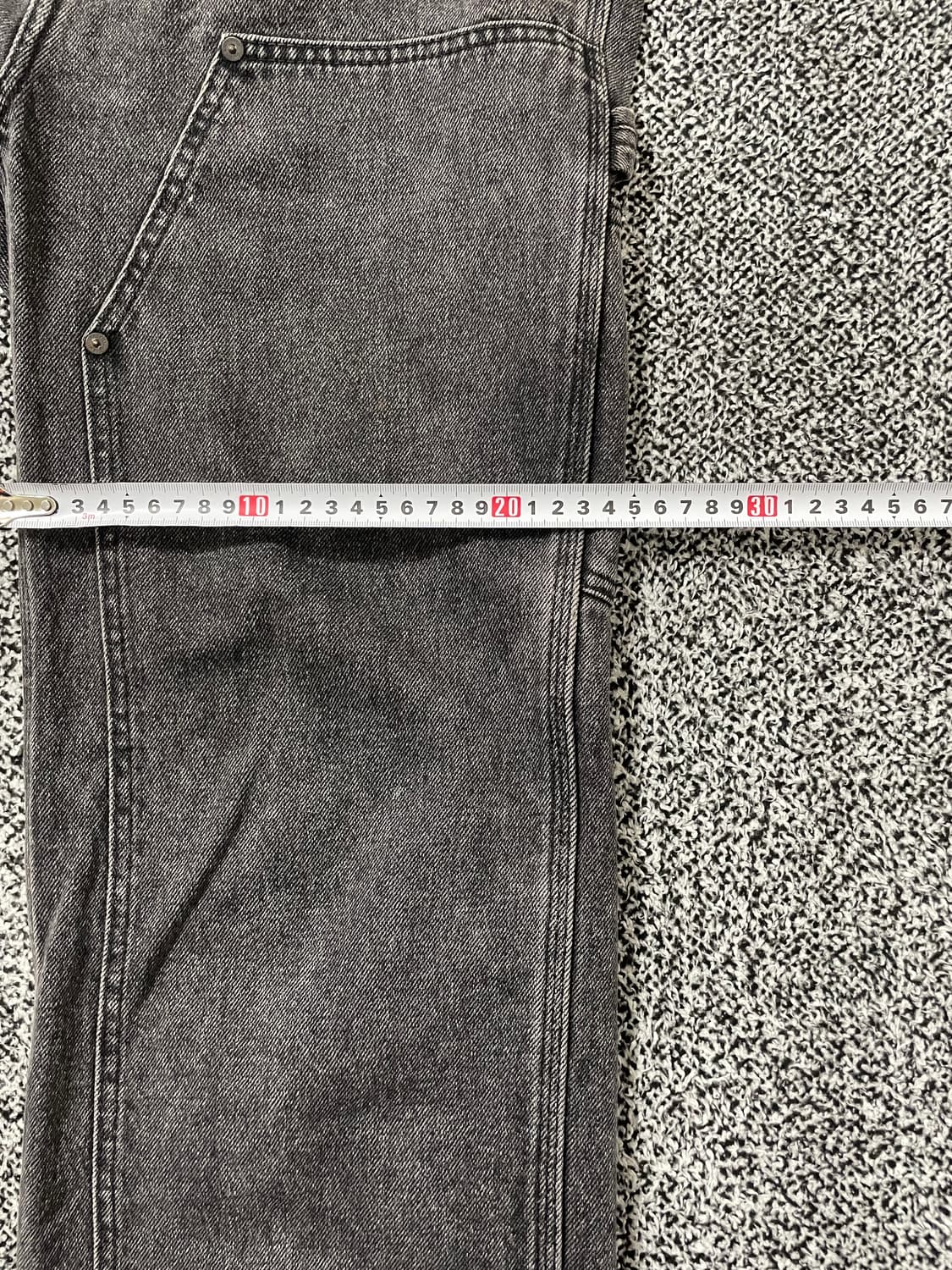 빈티지9. 앤더슨벨 카펜터 더블니 데님 팬츠 청바지 흑청 상품이미지6