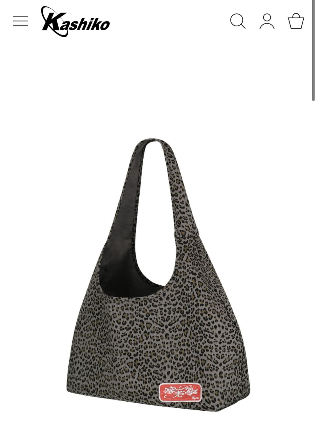 카시코 레오파드 프린트 숄더백 (blue gray) 상품이미지1