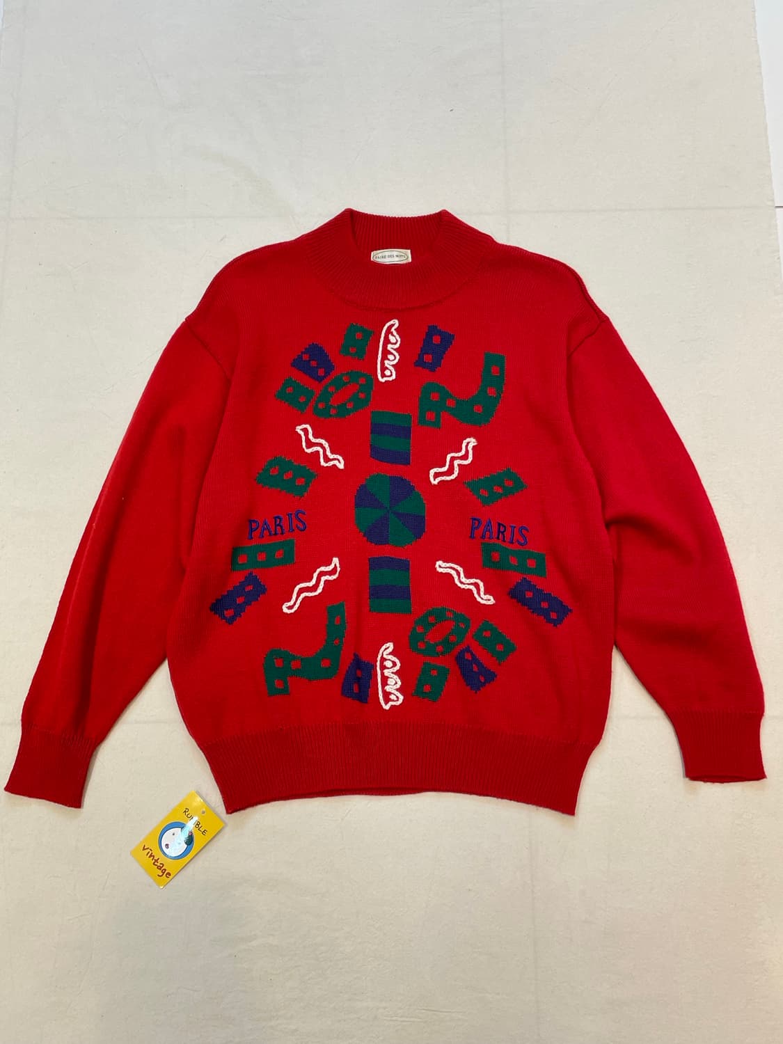 일본빈티지 paris 니트 상품이미지1