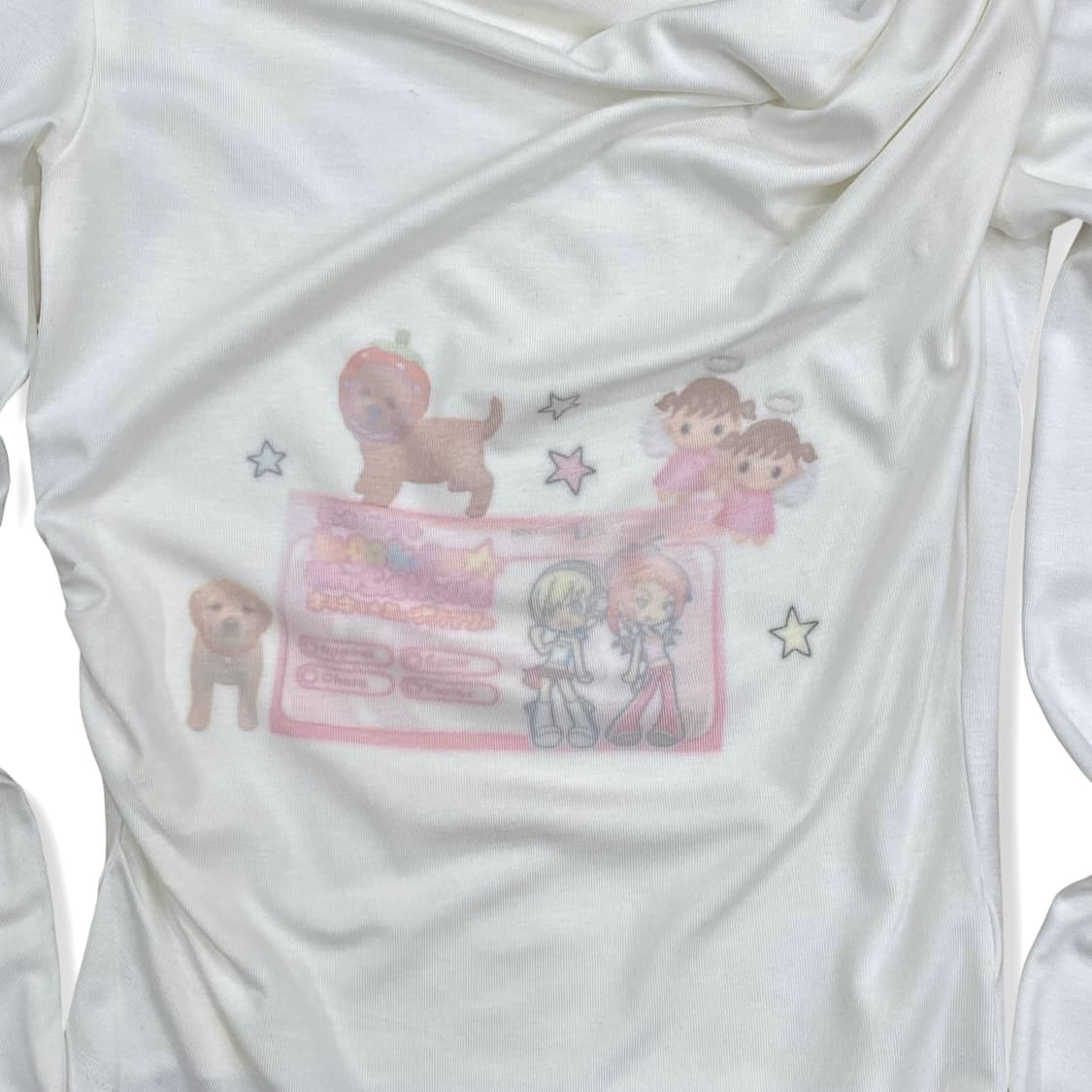 Girls Archive White Off-Shoulder Top 상품이미지4