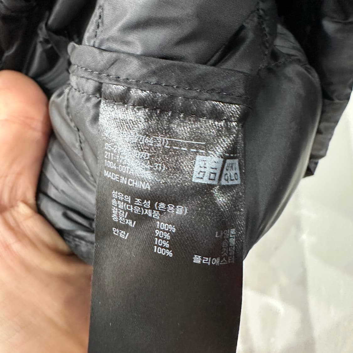 유니클로 경량패딩 여성M 상품이미지4