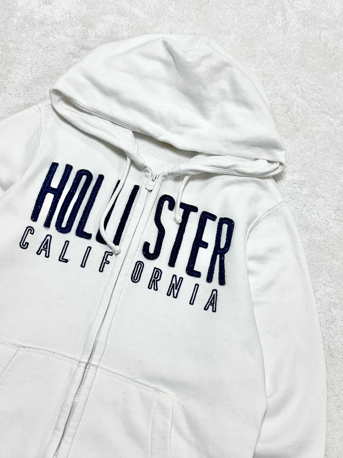 홀리스터 빅로고 화이트 후드집업 상품이미지7