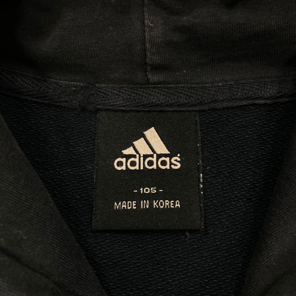 아디다스 블랙 컬러 챔피언스 리그 로고 후드티 상품이미지5