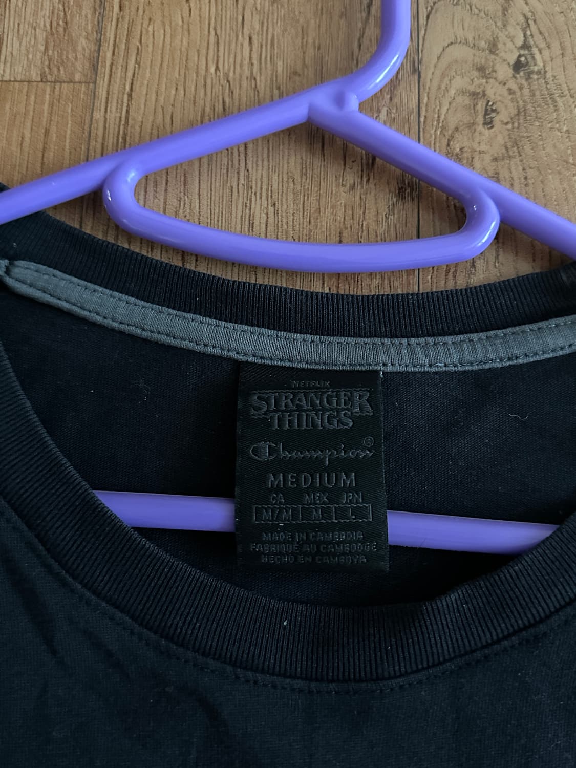 챔피온 x 기묘한이야기 반팔 티셔츠 M 상품이미지4