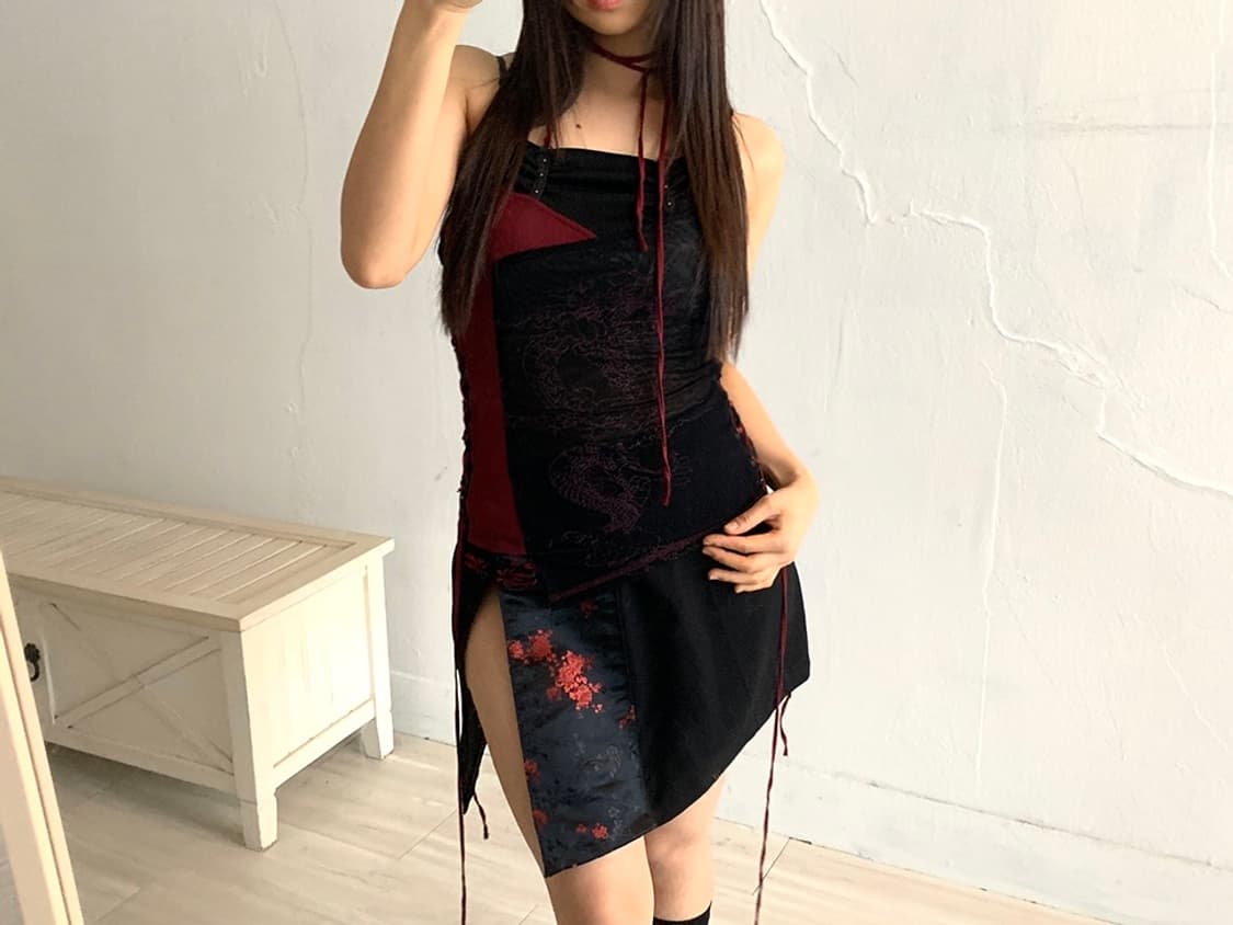 Ozz On oriental graphic sleeveless 상품이미지3