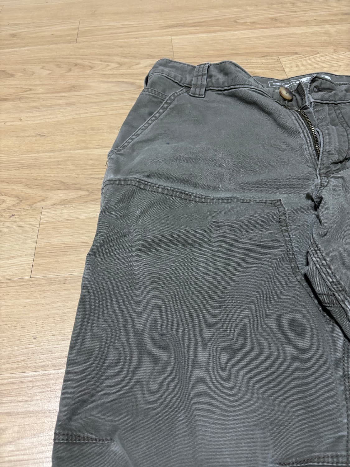 칼하트 더블니 모스그린 릴렉스핏 31x32 빈티지 BN2802-M 상품이미지5