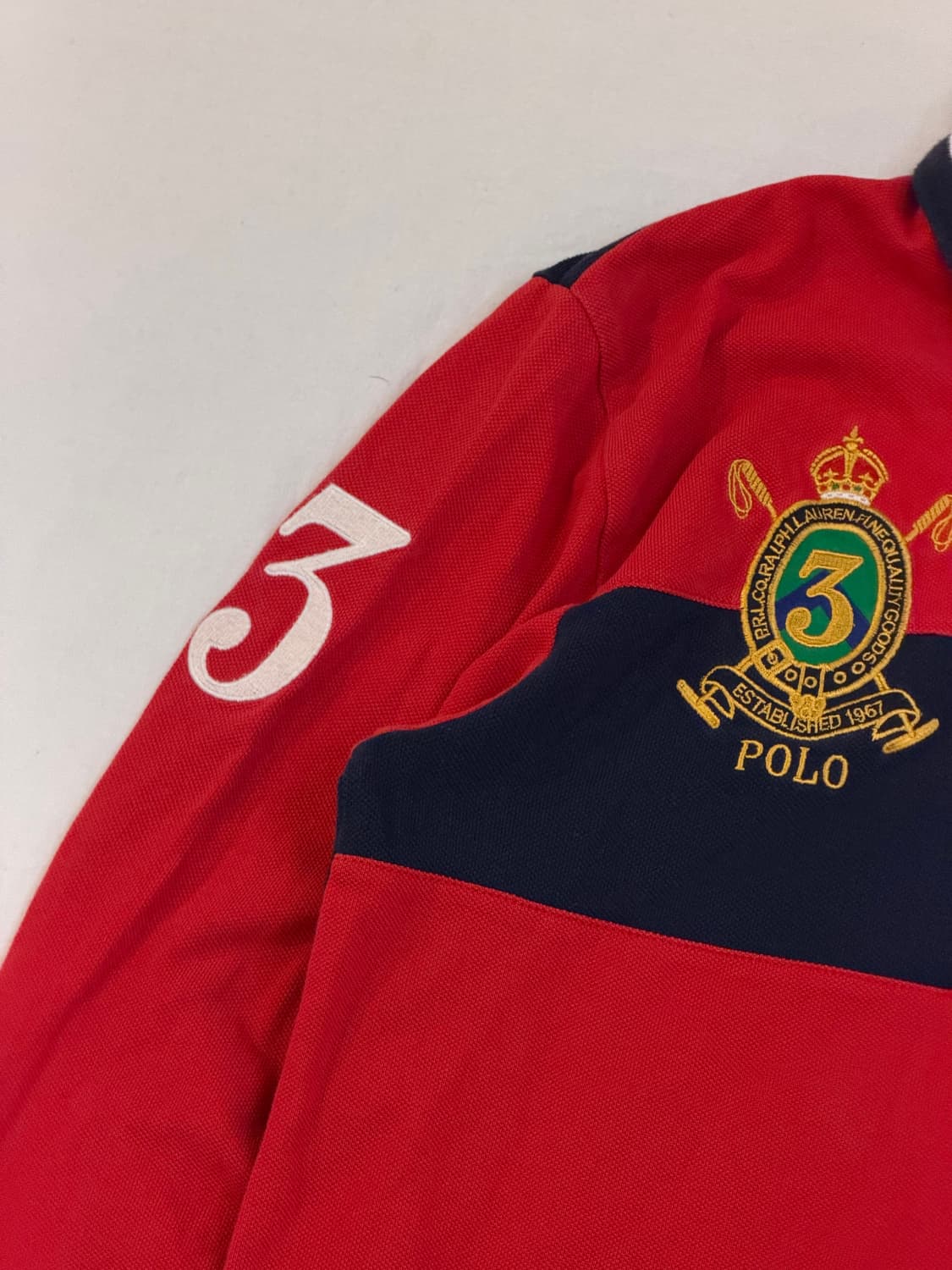 폴로 랄프로렌 빅포니 치프키프 롱슬리브 카라티 레드 상품이미지3