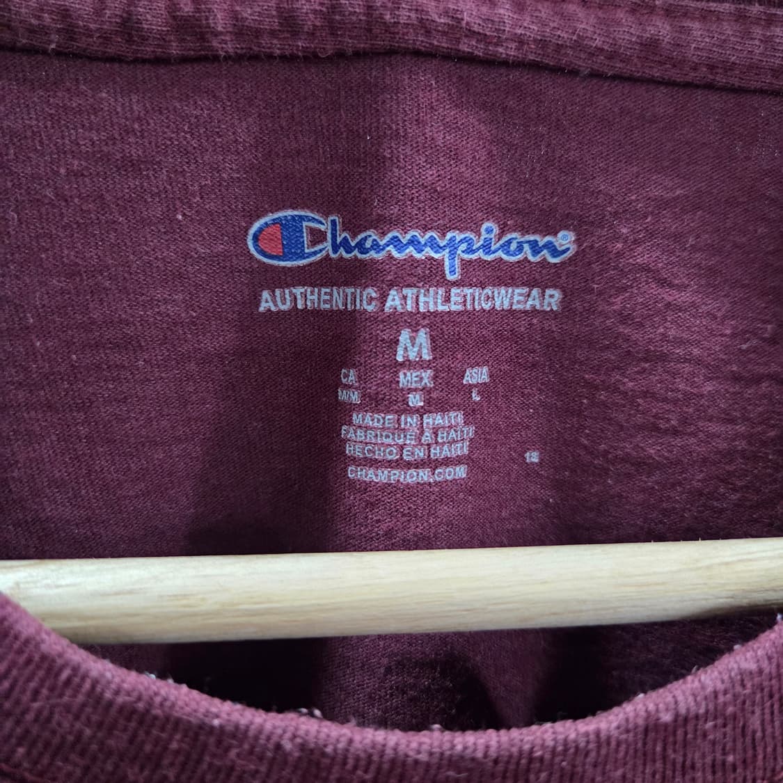 챔피온 반팔티 버건디 M 상품이미지3