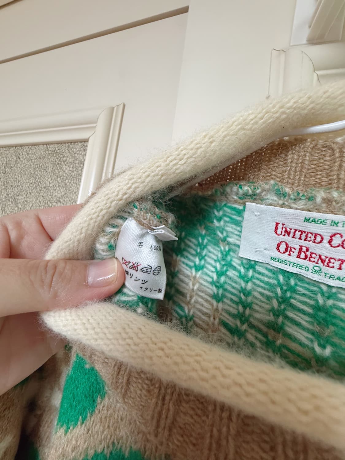 베네통 플라워패턴 니트 상품이미지3