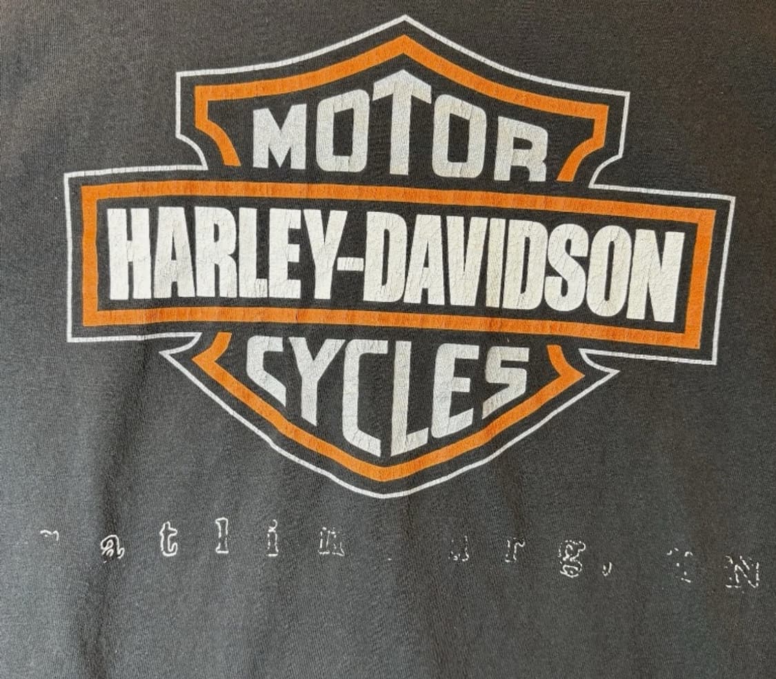 할리데이비슨 90s USA 포켓 프린팅 반팔티 상품이미지4