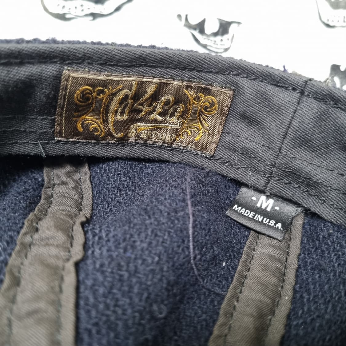 CA4LA x FIVE BROTHER 뉴스보이 캡 네이비 상품이미지5