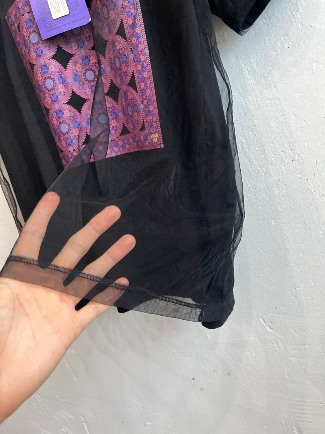 안나수이 시스루 레이어드 반팔 티셔츠 미사용품 상품이미지4