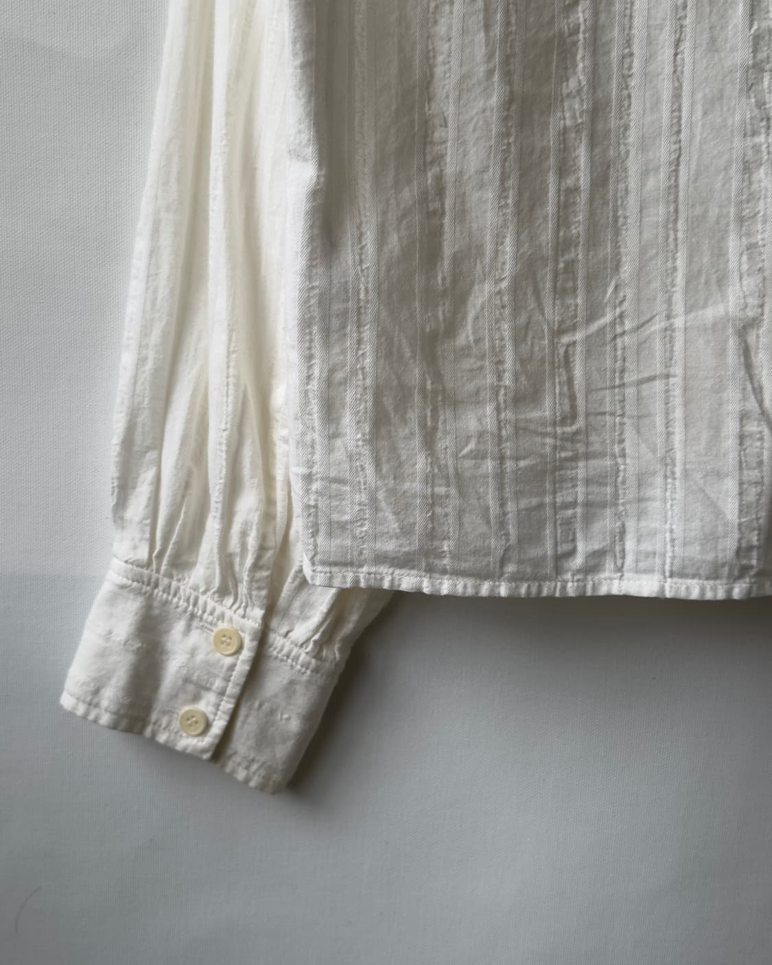 [KUHO plus] Ivory Pintuck Collar Blouse 상품이미지6