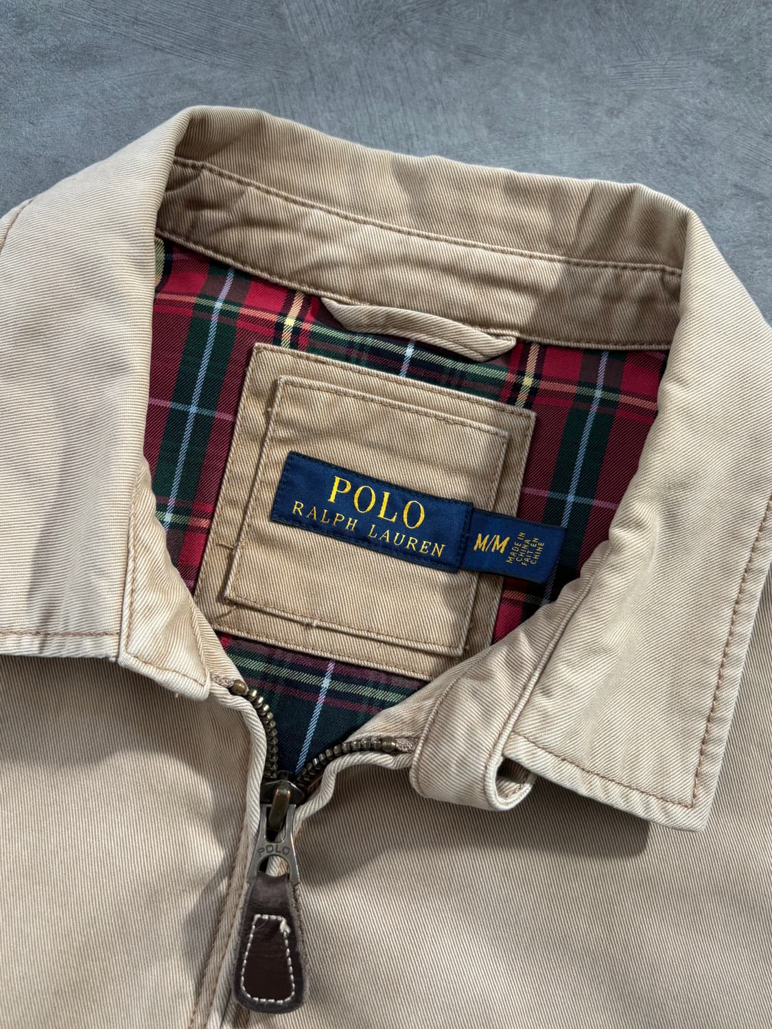 Polo 폴로 랄프로렌 코튼 베이지 헤링턴 자켓  상품이미지3