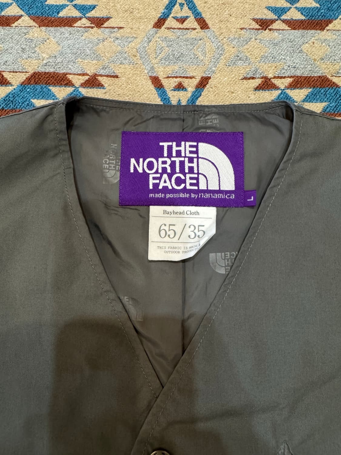 [L][100] 노스페이스 퍼플라벨 미드웨이트 호버 필드 가디건 그레이 상품이미지4