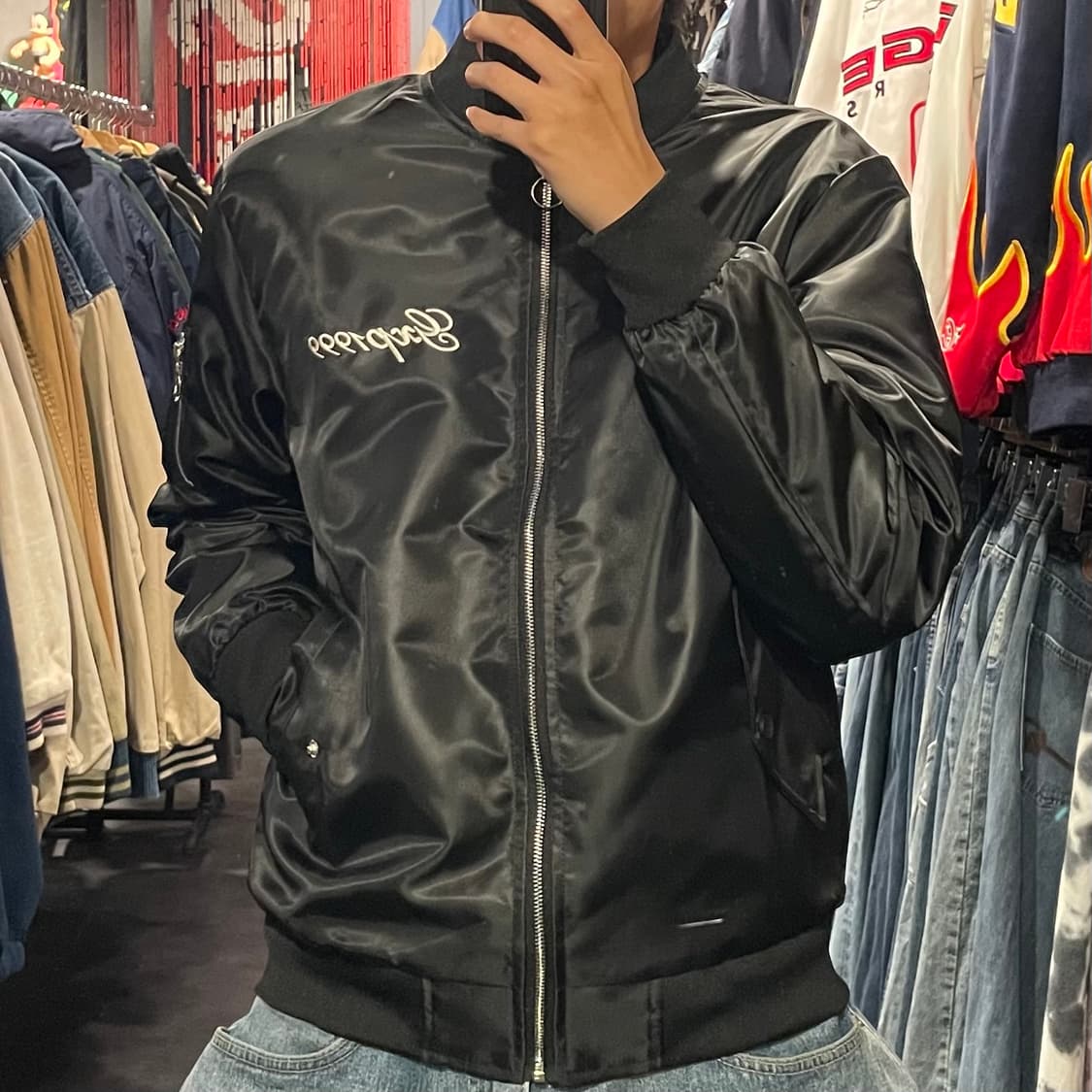 [IM] Vtg 블랙 자수 스카쟌 상품이미지3