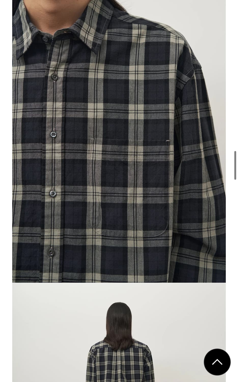 러프사이드 프라이머리 셔츠 네이비 3사이즈 상품이미지6