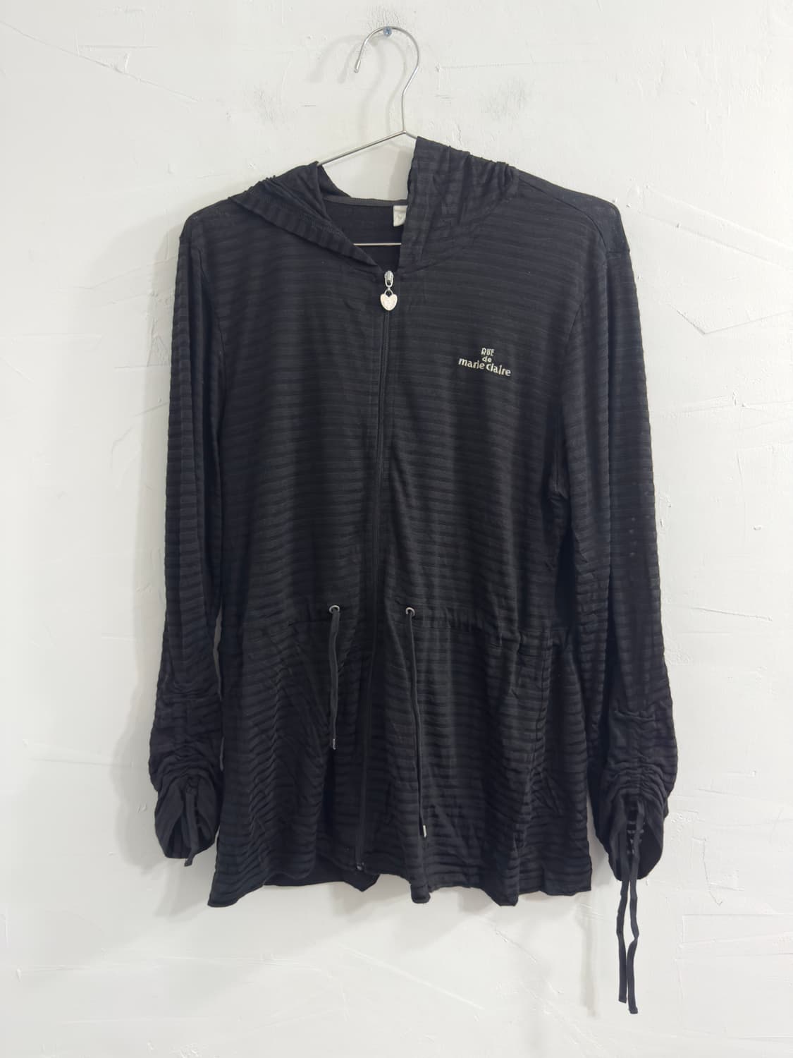 marie claire stripe hood zipup 상품이미지1