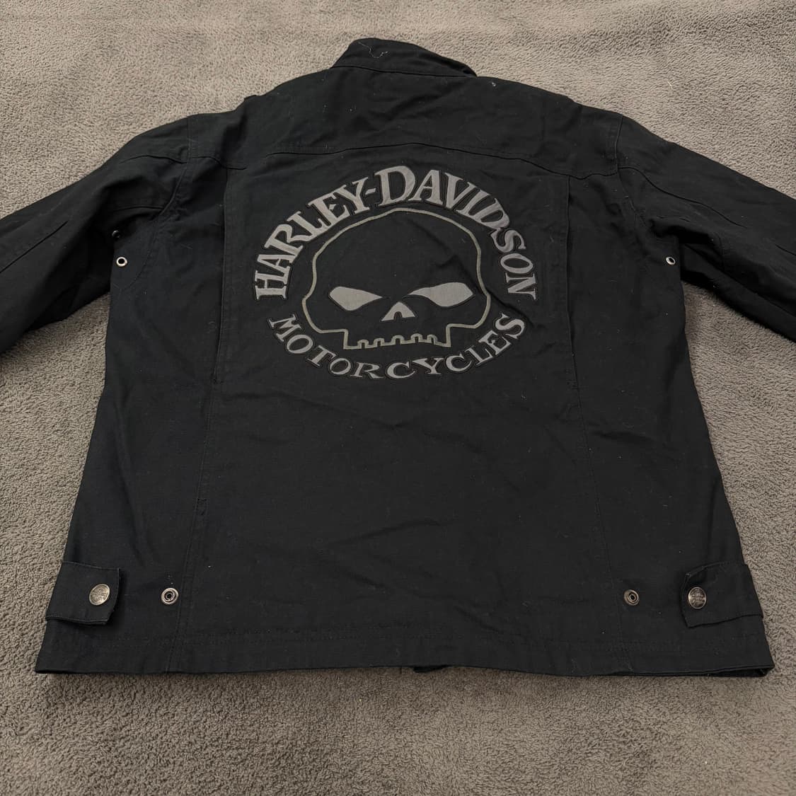 [ 정품/L ] 할리데이비슨 스컬 빅로고 라이더 자켓 상품이미지4