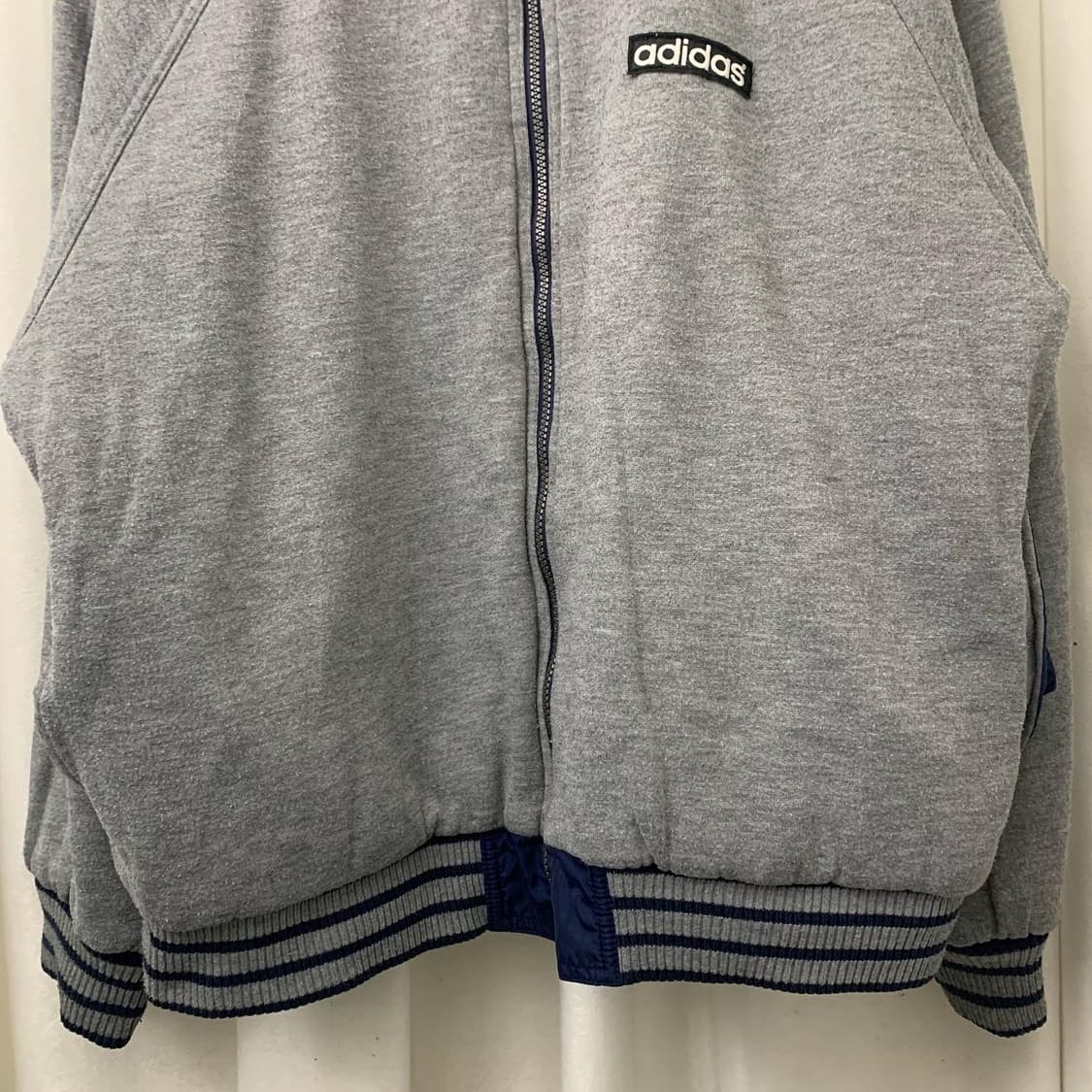 아디다스 블루 그레이 리버시블 점퍼 상품이미지7