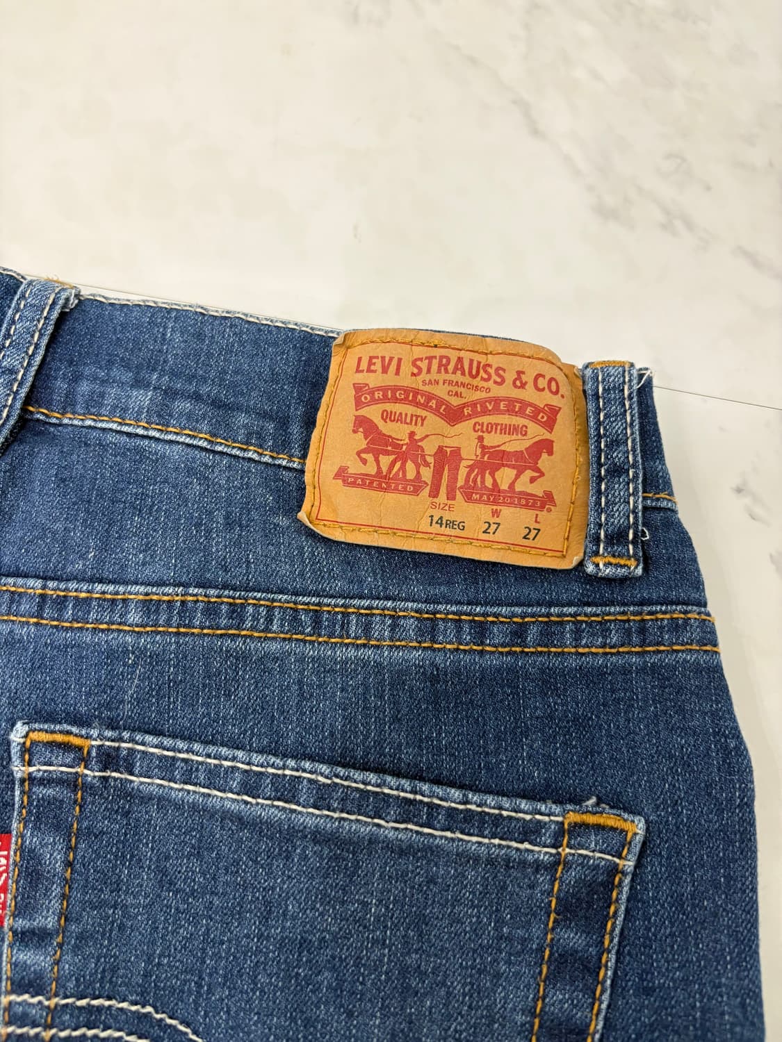 levis 521 slim taper 14reg 27x27 상품이미지4