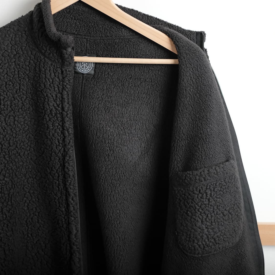 포터클래식 2(M사이즈) 플리스 집업 셔츠 자켓  블랙 상품이미지8