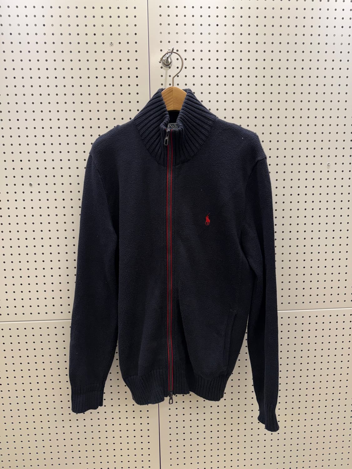 폴로 랄프로렌 집업 니트 네이비 U1118 상품이미지2