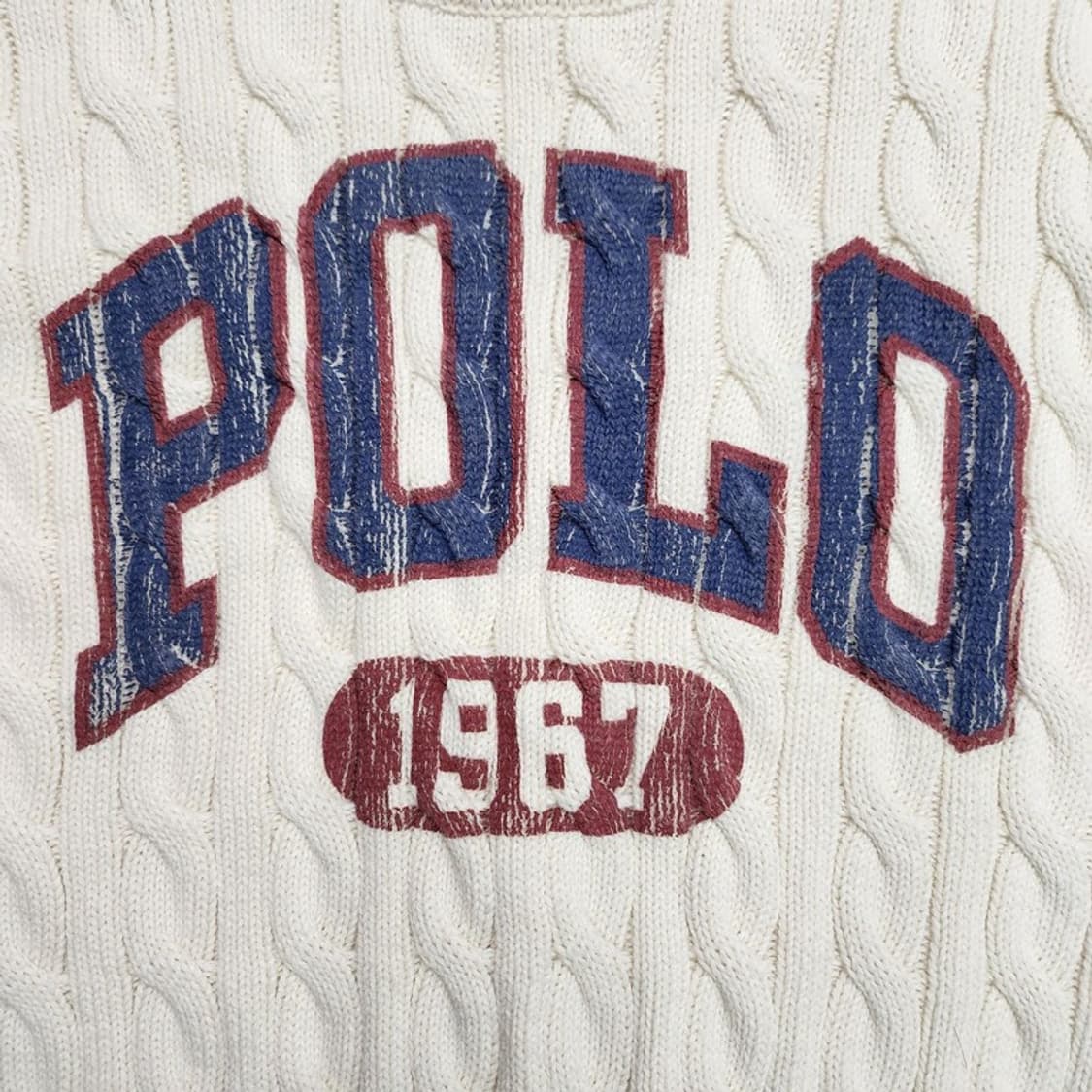 POLO RALPH LAUREN 빅로고 프린팅 케이블 니트 Women S 상품이미지3