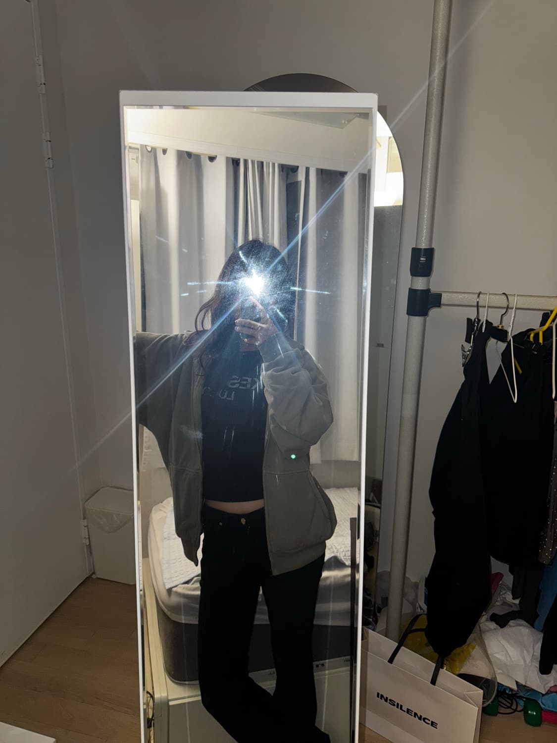 이지 갭 후드집업 그레이 L 새상품 상품이미지5