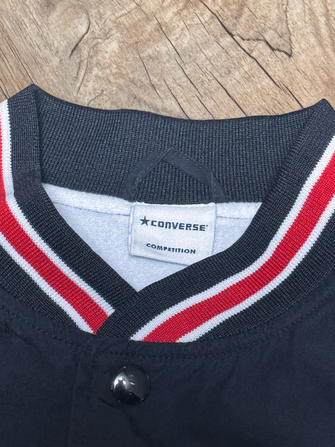 컨버스 블랙 레드 올드스쿨 바시티 자켓 상품이미지5