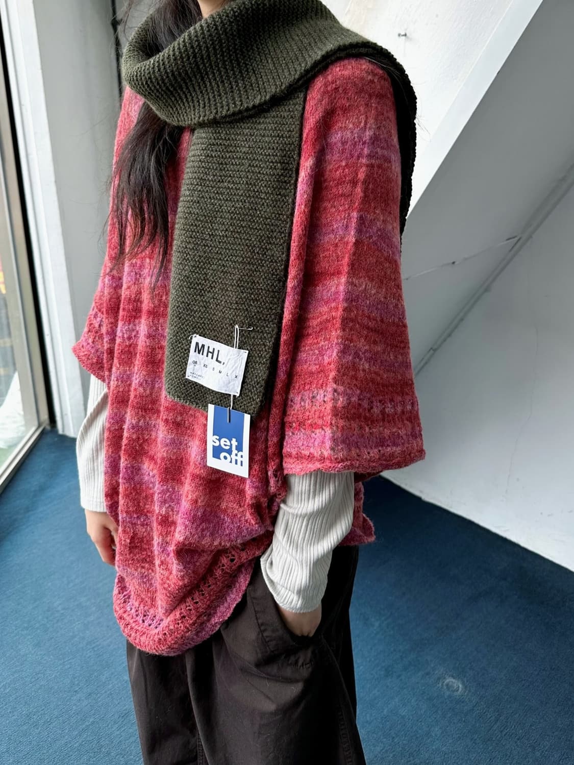 Brushed high gauge wide knit TOP 상품이미지1