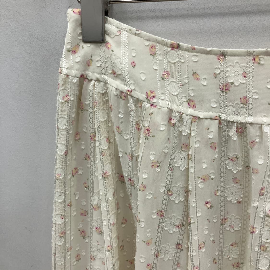 빈티지 페어리 꽃무늬 패턴 쉬폰 스커트 상품이미지3