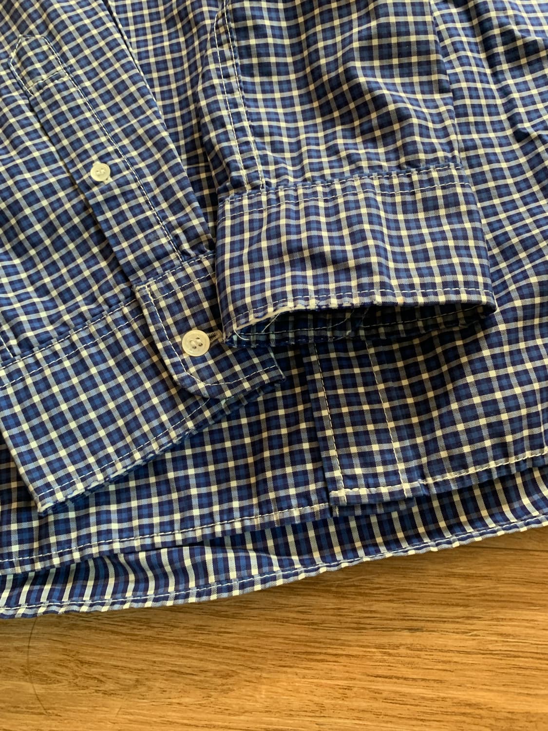 꼼데가르송 옴므 체크셔츠 L 상품이미지3