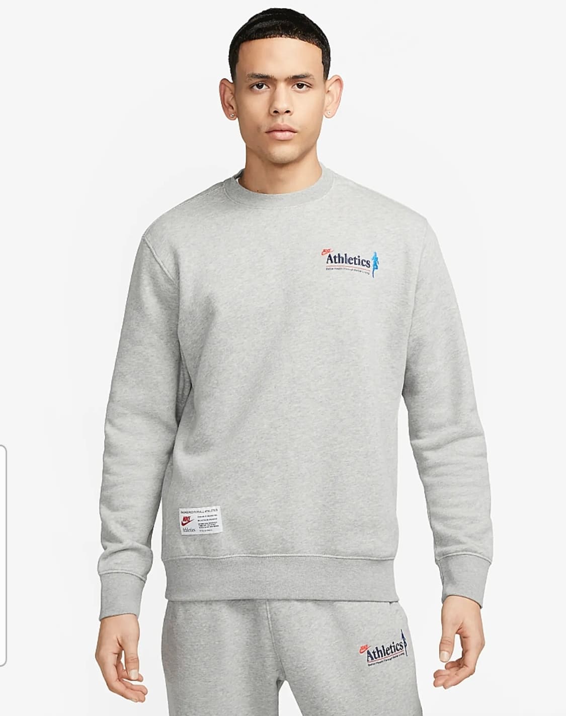[해외M]나이키 스포츠웨어 원데이 앳 어 타임 기모 스웨트탑 그레이 상품이미지1