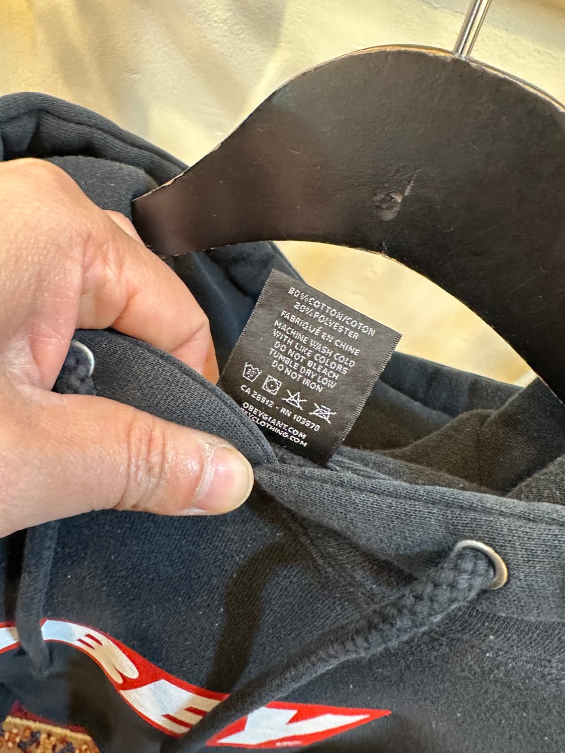 오베이 박스로고 후드S 상품이미지4