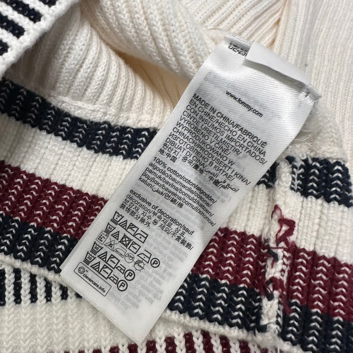 타미힐피거 케이블 니트 스웨터 2XL 상품이미지9