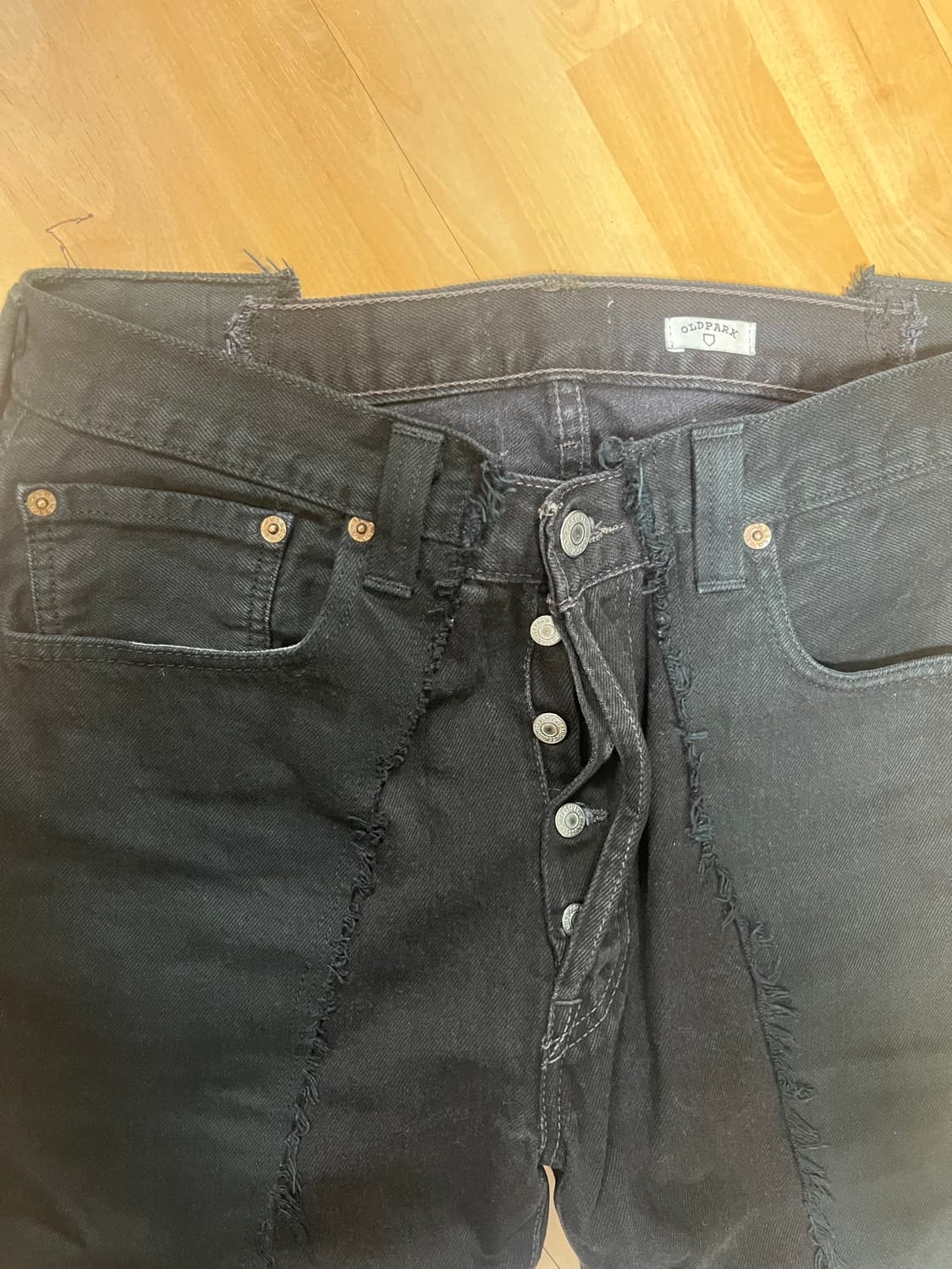 올드파크 플레어진 흑청 상품이미지4
