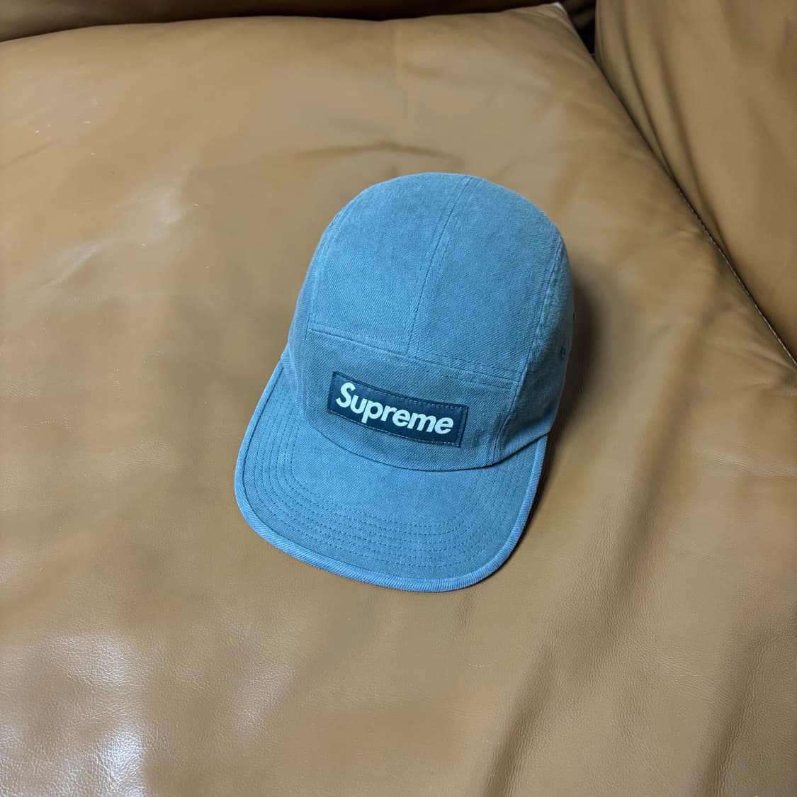 Supreme 슈프림 데님 캠프캡 모자 Washed Denim Teal 상품이미지1