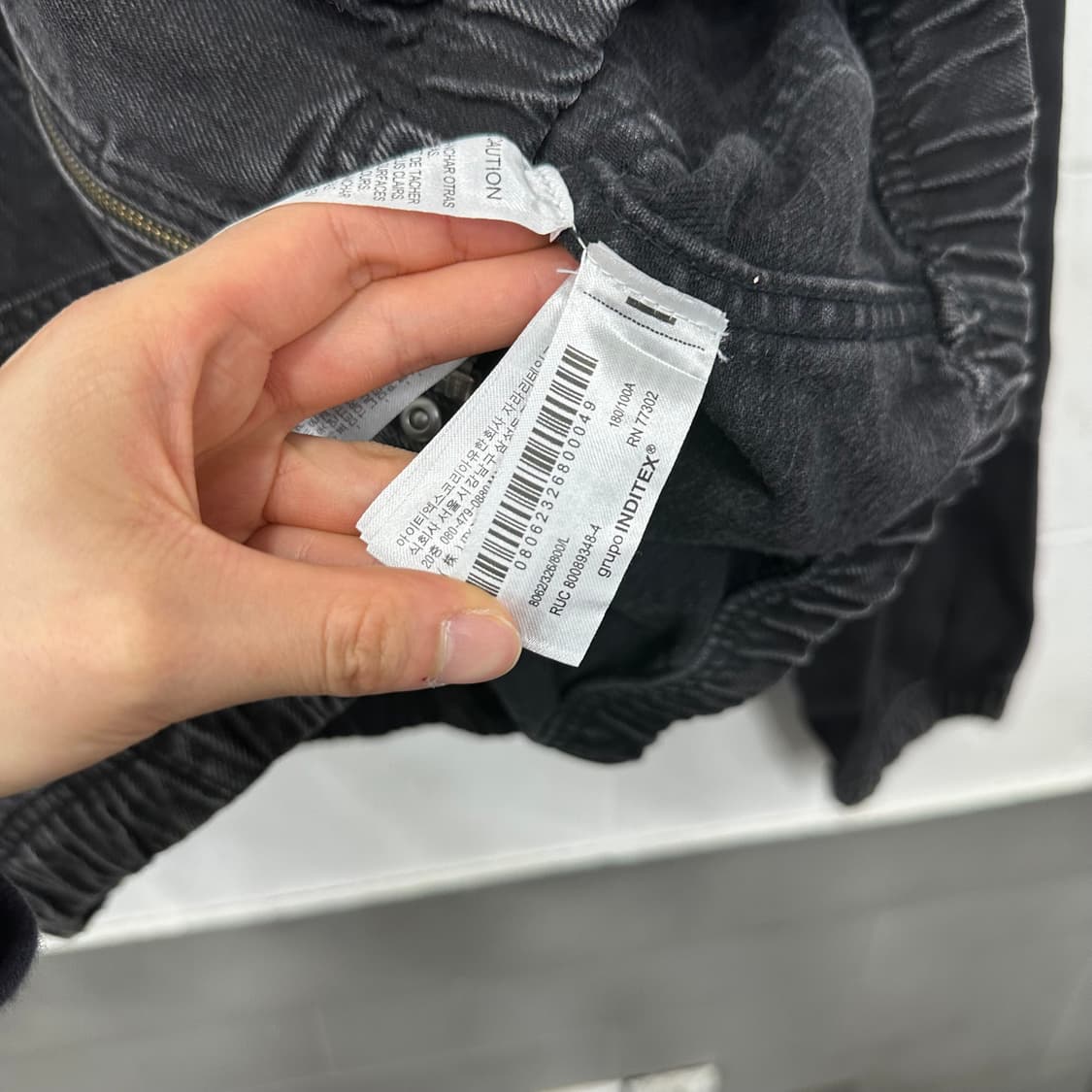 자라 데님 후드 자켓 상품이미지5