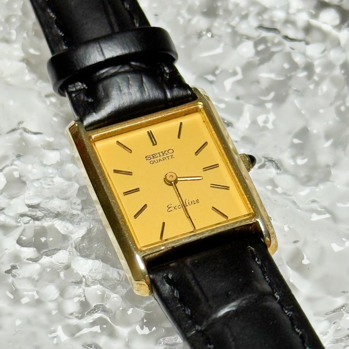 80's90's 세이코 빈티지 탱크 엑셀린 드레스 워치 상품이미지1