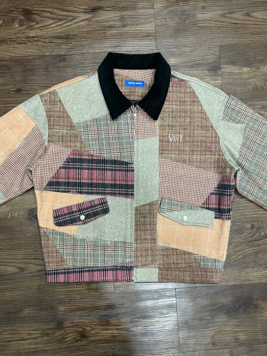 노우웨이브 패치워크 코튼 자켓 상품이미지1